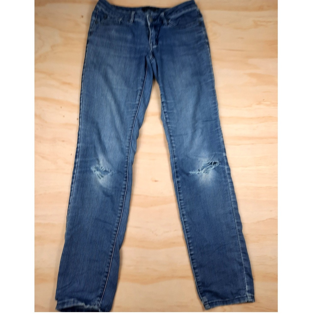 Prana Women Medium Wash Skinny Jeans Size 2/26 Blue Stretch Denim